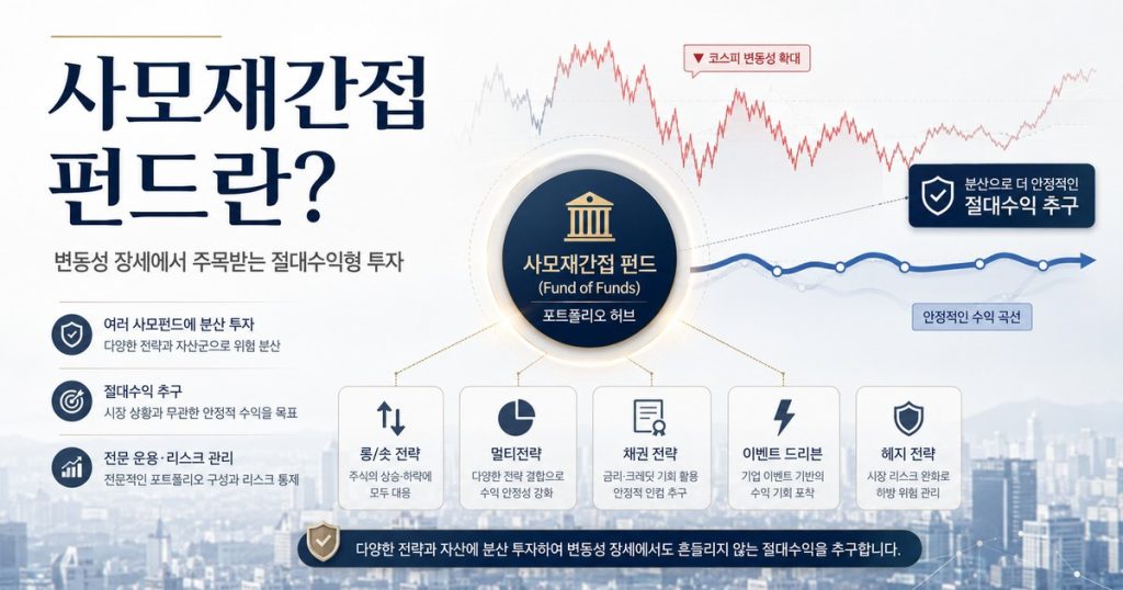 Private fund of funds structure linking a public fund to long short multi strategy bond and event driven funds