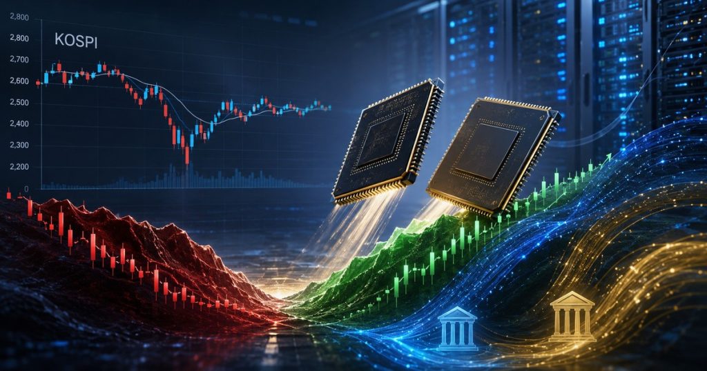 Samsung and SK Hynix rebound lifting the KOSPI after a volatile semiconductor selloff